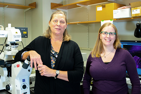 Whitehead Institute's Nicki Watson and Wendy Salmon