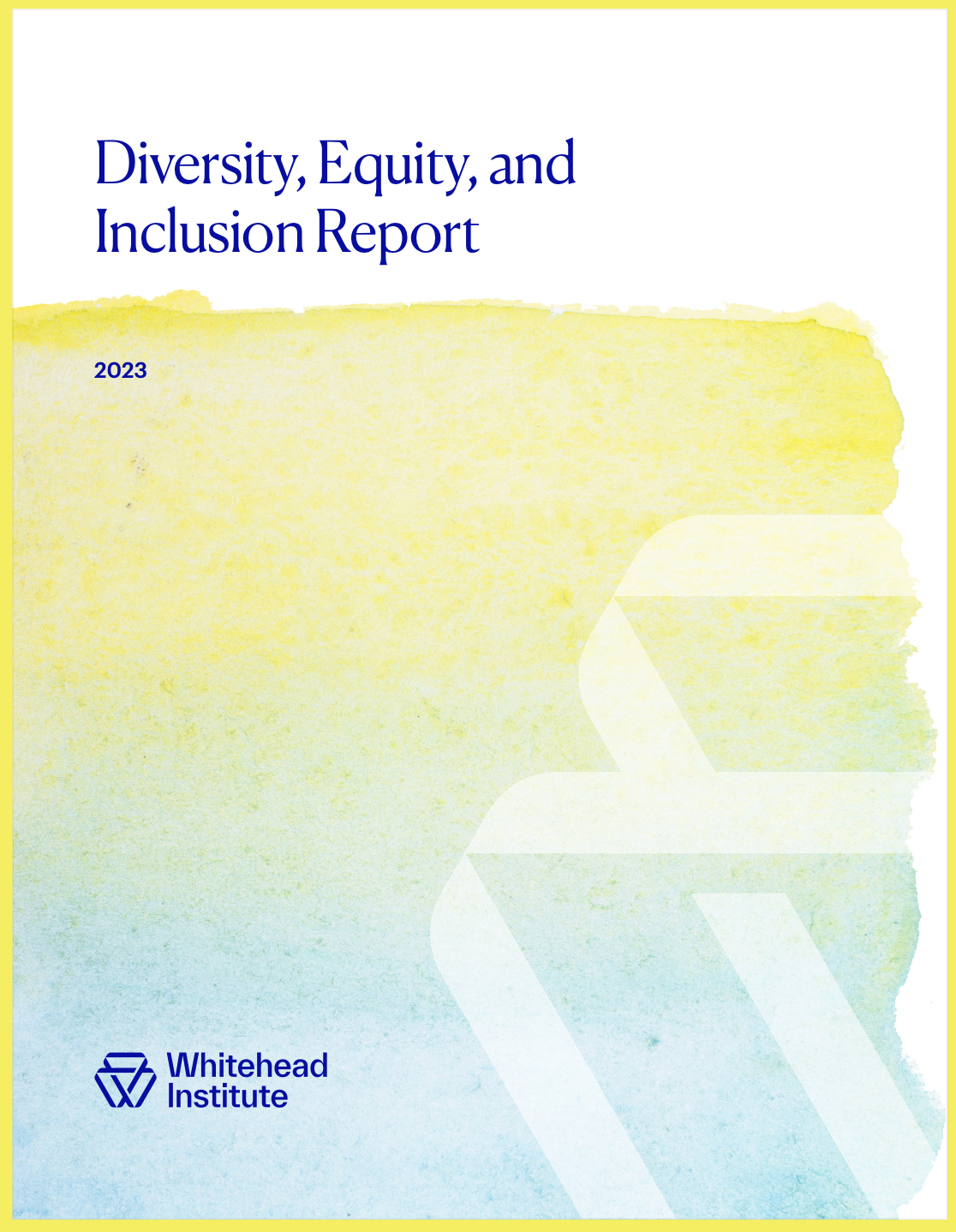 Cover of the 2023 DEI report