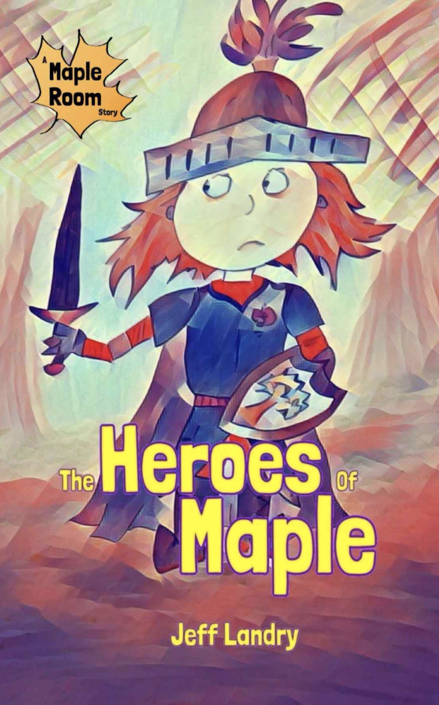 The cover of one of Landry's books, Heroes of Maple