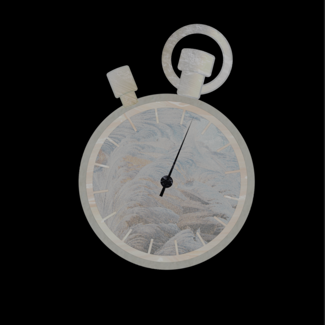 Illustration of a stopwatch on dark background