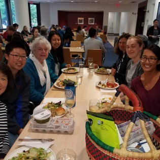 A group of teachers out to dinner.