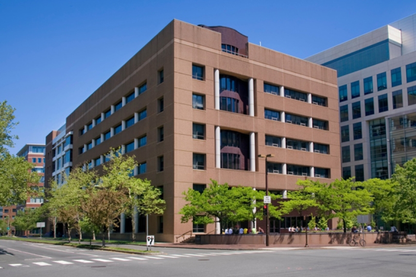A red brick building.